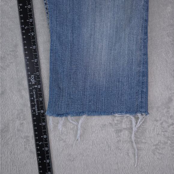 BKE Jeans Womens 34x20 Blue Culture Boot Cut Off Crop Raw Hem DIY Ankle Cropped - Picture 9 of 14